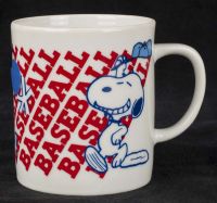 Snoopy Baseball Theme Coffee Mug
